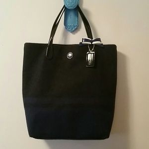 Coach wool hand bag